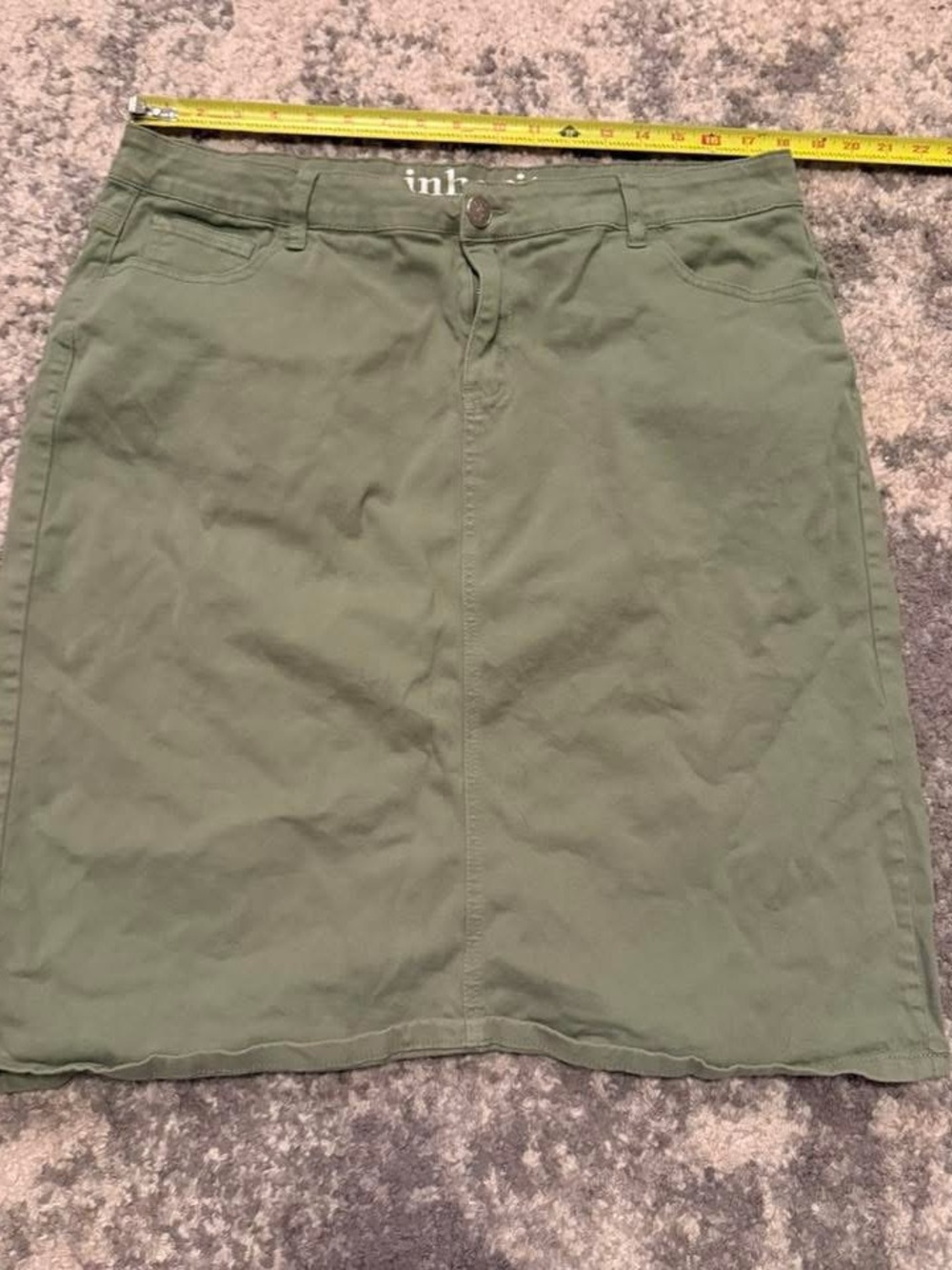 Remi Sage Green A-Line Skirt